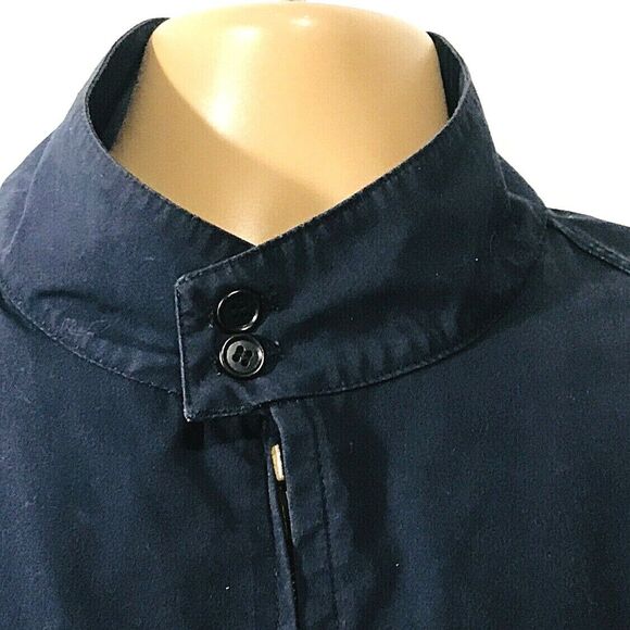 English Squire Vintage Jacket Mechanics Racer 54 L Mens Blue Work Wind Rain USA - Picture 2 of 12
